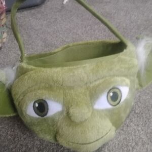Green Character Plush Basket
